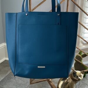 Rebecca Minkoff Teal Blue Leather Tote